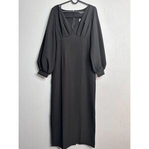 Elagia Women's Black Long Formal Dress Size S Long Sleeve